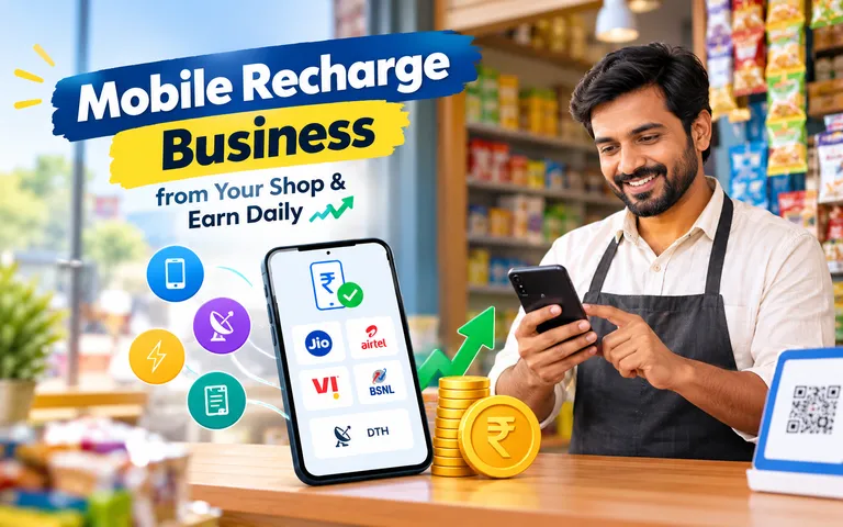 How to Start a Mobile Recharge Business from Your Shop & Earn Daily